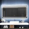 Exbrite Front And Back Lit Dimmable Led Anti Fog Bathroom Mirror Linea Series 72"W X 36"H